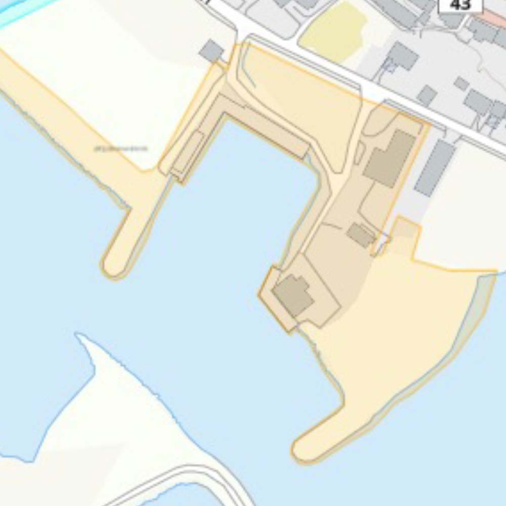 Kart over havn, Listahavnen